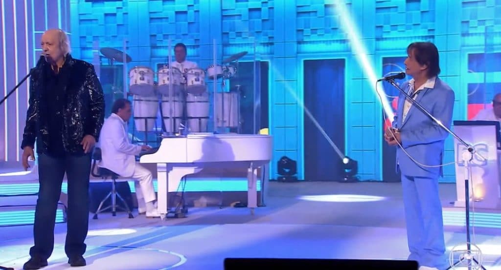 Erasmo Carlos e Roberto Carlos no último especial do Rei na Globo Erasmo Carlos e Roberto Carlos no último especial do Rei na Globo