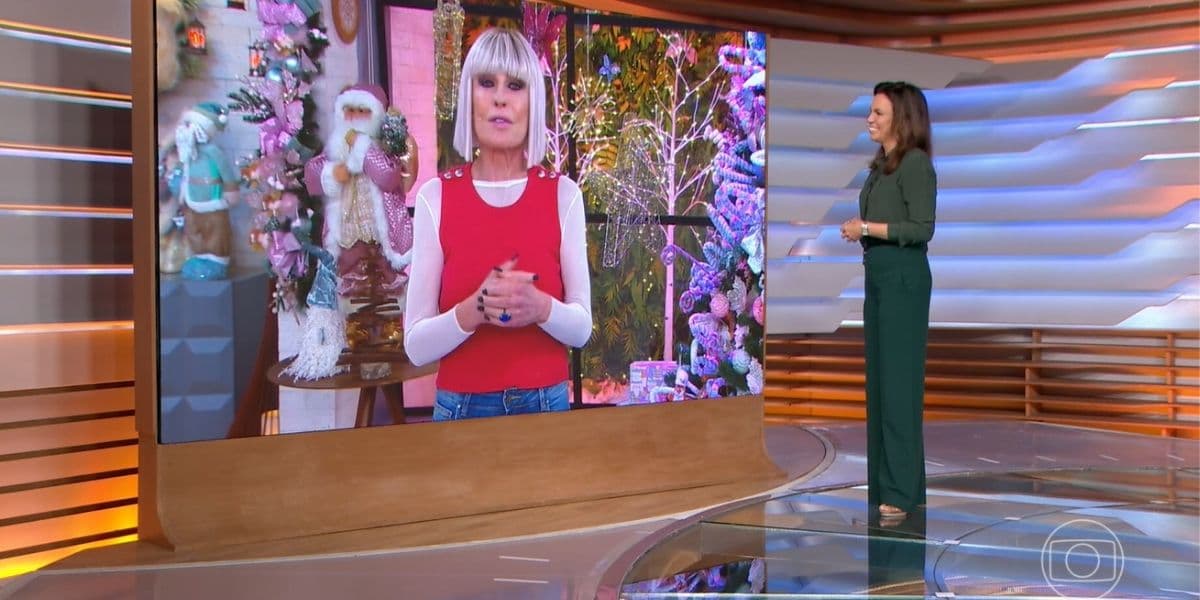 "Se vira", Ana Maria surge irreconhecível na Globo, choca Ana Paula Araújo e confirma: "De qualquer jeito" "Se vira", Ana Maria surge irreconhecível na Globo, choca Ana Paula Araújo e confirma: "De qualquer jeito"