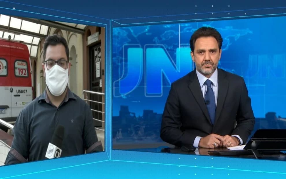 O plantão do Jornal Nacional acabou falhando (Foto: Reprodução) O plantão do Jornal Nacional acabou falhando (Foto: Reprodução)