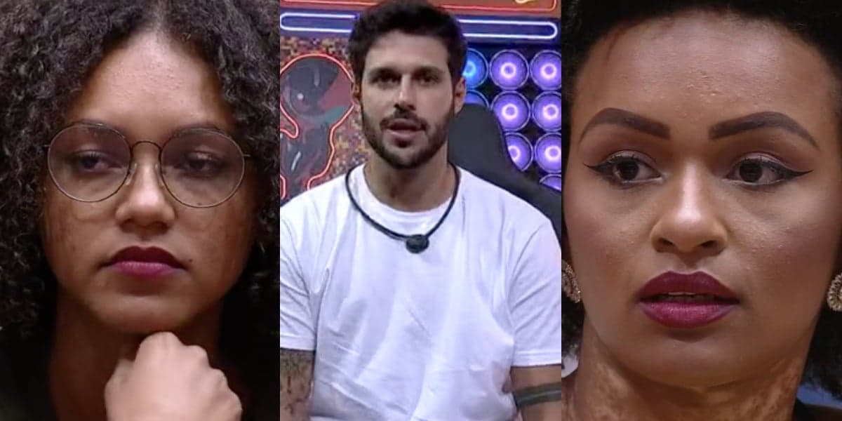 Jessi, Rodrigo e Natália estavam no segundo paredão do BBB22 (Foto: Reprodução) Jessi, Rodrigo e Natália estavam no segundo paredão do BBB22 (Foto: Reprodução)