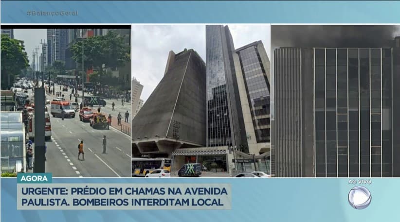 Record realiza cobertura de incêndio ao vivo Record realiza cobertura de incêndio ao vivo