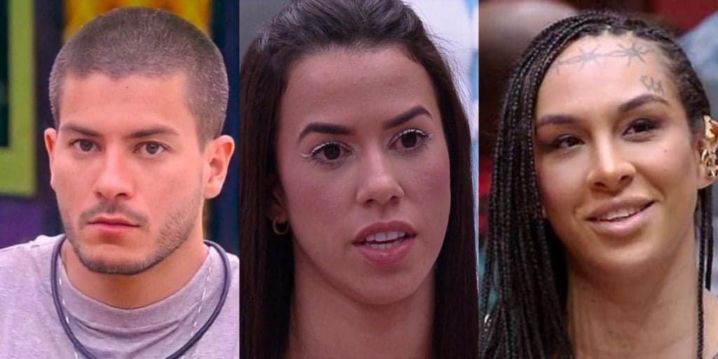 Enquete BBB22: Arthur, Larissa e Linn estão no paredão; vote em quem você quer que saia!