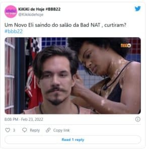 Internautas reagem a mudança no visual de Eliezer e elogiam o brother (Foto: Reprodução / Twitter) Internautas reagem a mudança no visual de Eliezer e elogiam o brother (Foto: Reprodução / Twitter)