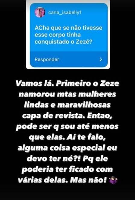 Graciele Lacerda falou sobre passado de Zezé Di Camargo (Foto: Reprodução) Graciele Lacerda falou sobre passado de Zezé Di Camargo (Foto: Reprodução)