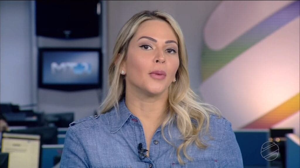 Nahyara Moura, ex-apresentadora do Bom Dia Mato Grosso, na Globo- Foto: Reprodução Nahyara Moura, ex-apresentadora do Bom Dia Mato Grosso, na Globo- Foto: Reprodução