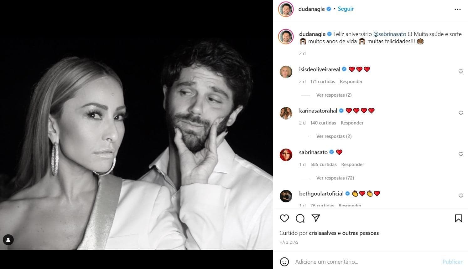 Mensagens diferenciadas para Sabrina chamaram a atenção Mensagens diferenciadas para Sabrina chamaram a atenção
