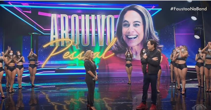 Cissa Guimarães esteve no programa Faustão na Band na última semana Cissa Guimarães esteve no programa Faustão na Band na última semana