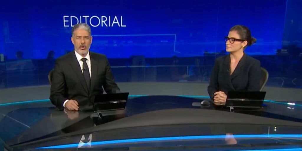 William Bonner e Renata Vasconcellos iniciam o Jornal Nacional e dão notícia que deixa o Brasil impactado