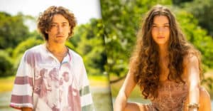 Jove (Jesuíta Barbosa) e Juma (Alanis Guillen) em 'Pantanal' (Foto: Reprodução / Globo / João Miguel Júnior) Jove (Jesuíta Barbosa) e Juma (Alanis Guillen) em 'Pantanal' (Foto: Reprodução / Globo / João Miguel Júnior)