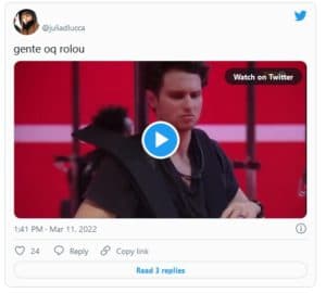 Web reage sobre possíveis alucinações de Lucas na Prova do Líder do BBB22 (Foto: Reprodução / Twitter) Web reage sobre possíveis alucinações de Lucas na Prova do Líder do BBB22 (Foto: Reprodução / Twitter)