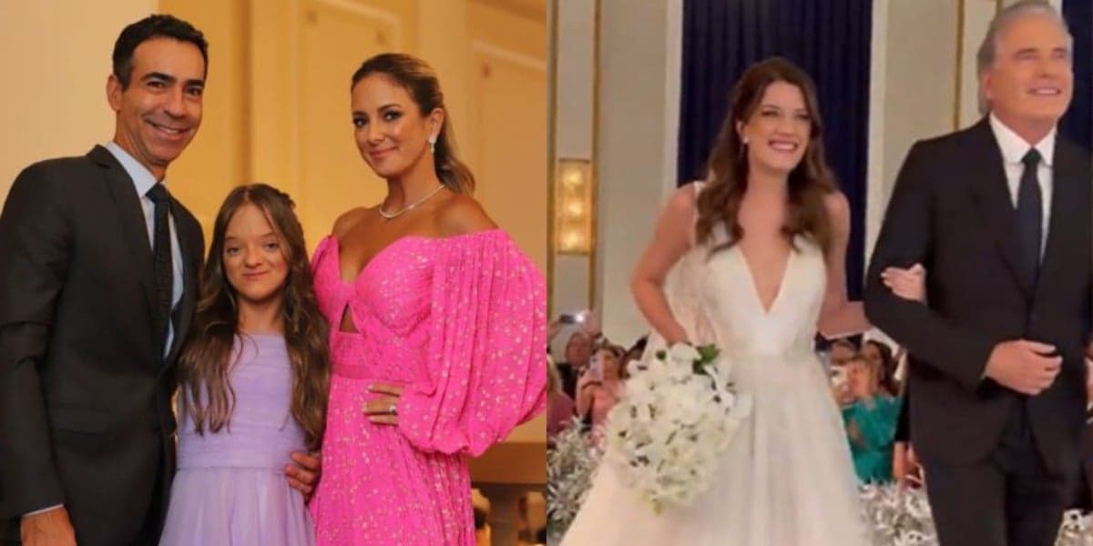 Ticiane Pinheiro e César Tralli compareceram ao casamento de Luíza Justus (Foto: Reprodução/Instagram) Ticiane Pinheiro e César Tralli compareceram ao casamento de Luíza Justus (Foto: Reprodução/Instagram)