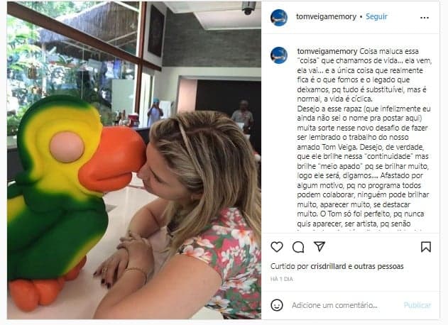 Alessandra Veiga desabafou sobre a chegada de um novo Louro Alessandra Veiga desabafou sobre a chegada de um novo Louro