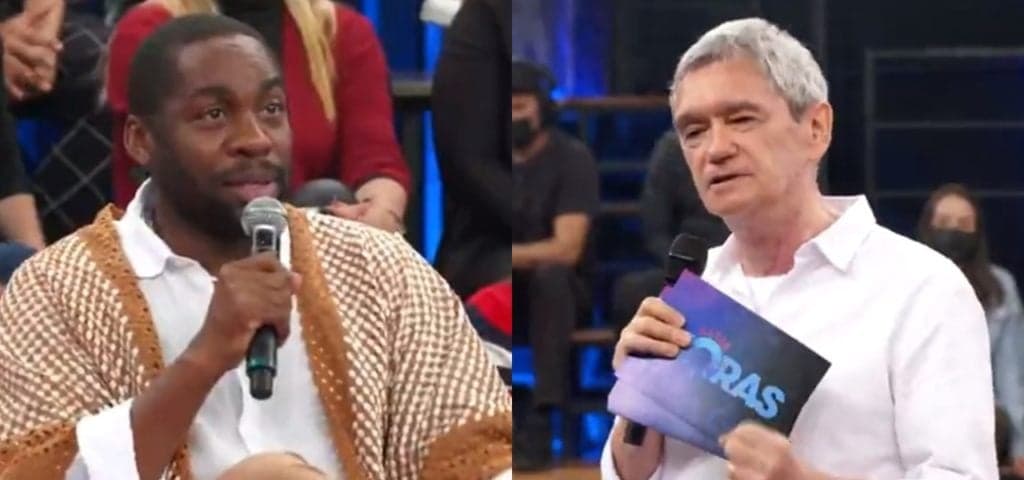 "Não tem nada a ver com o programa", Lázaro peita Serginho e tem crise de choro após escorraçar demissão da Globo