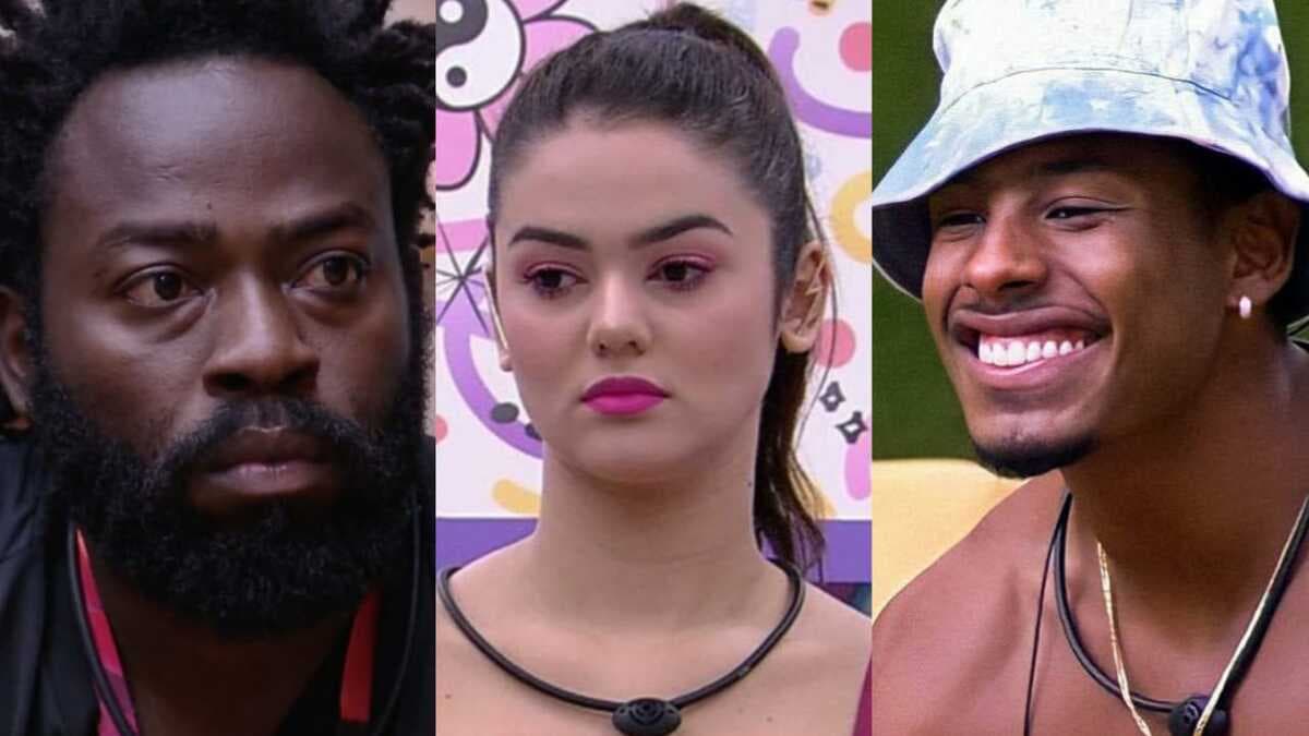 BBB22: Douglas Silva, Eslovênia e Paulo André estão no Paredão (Foto: Reprodução/Montagem) BBB22: Douglas Silva, Eslovênia e Paulo André estão no Paredão (Foto: Reprodução/Montagem)