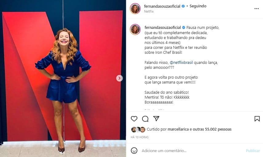 Fernanda Souza deixou recado especial aos seguidores (Foto: Reprodução) Fernanda Souza deixou recado especial aos seguidores (Foto: Reprodução)