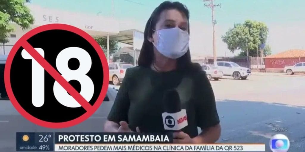 Homem abaixa a calça e aponta o ânus para repórter da Globo ao vivo: "Canalha"
