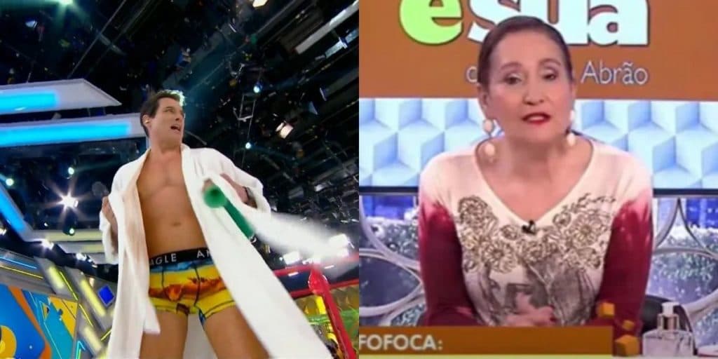 Sonia Abrão brinca com Celso Portiolli