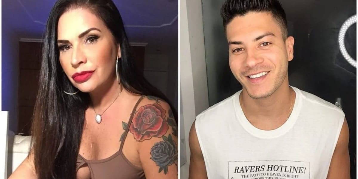 Solange Gomes e Arthur Aguiar (Imagem: Montagem) Solange Gomes e Arthur Aguiar (Imagem: Montagem)