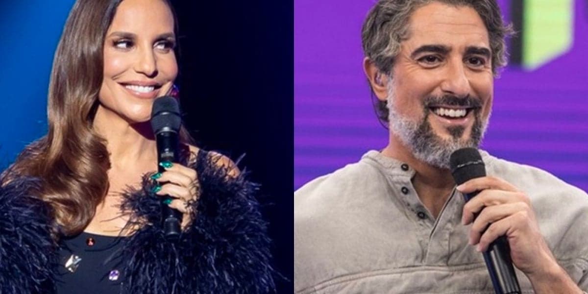 Ivete Sangalo e Marcos Mion juntos na Globo (Foto: Reprodução) Ivete Sangalo e Marcos Mion juntos na Globo (Foto: Reprodução)