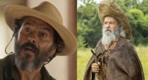No último capitulo de Pantanal, José Leôncio (Marcos Palmeira) encontrará Velho do Rio (Osmar Prado) no remake assinado por Bruno Luperi (Foto: Reprodução / Globo) No último capitulo de Pantanal, José Leôncio (Marcos Palmeira) encontrará Velho do Rio (Osmar Prado) no remake assinado por Bruno Luperi (Foto: Reprodução / Globo)