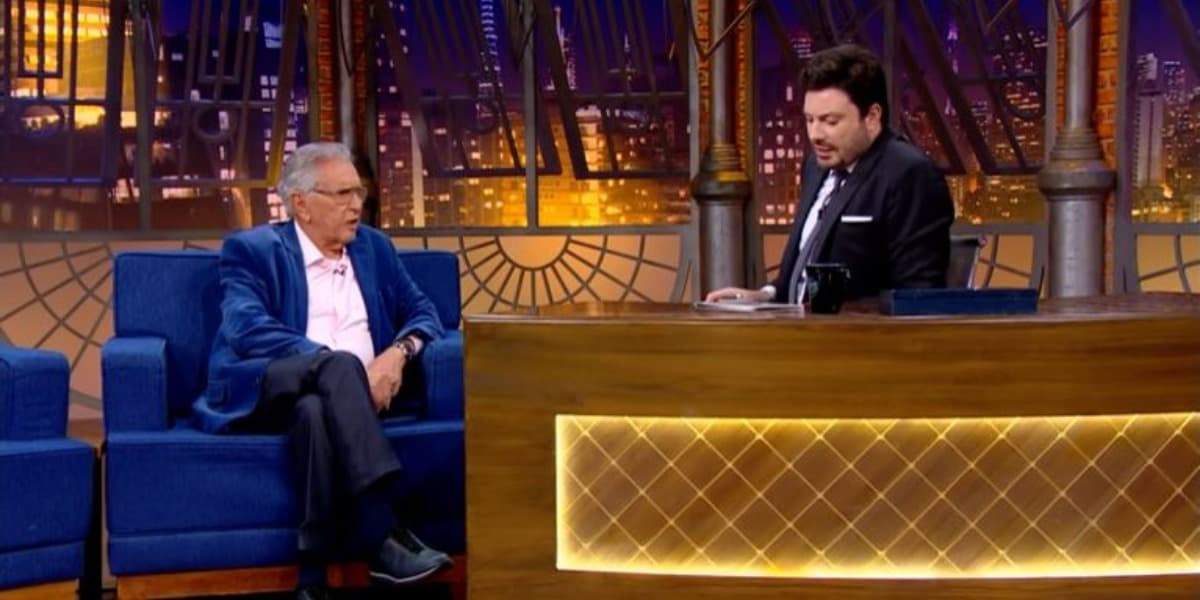 Carlos Alberto de Nóbrega deu entrevista a Danilo Gentili no "The Noite" (Foto: Reprodução/SBT) Carlos Alberto de Nóbrega deu entrevista a Danilo Gentili no "The Noite" (Foto: Reprodução/SBT)
