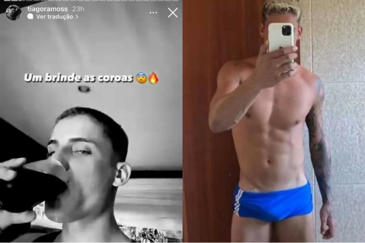 Tiago Ramos em seu Instagram anunciando seu OnlyFans Tiago Ramos em seu Instagram anunciando seu OnlyFans