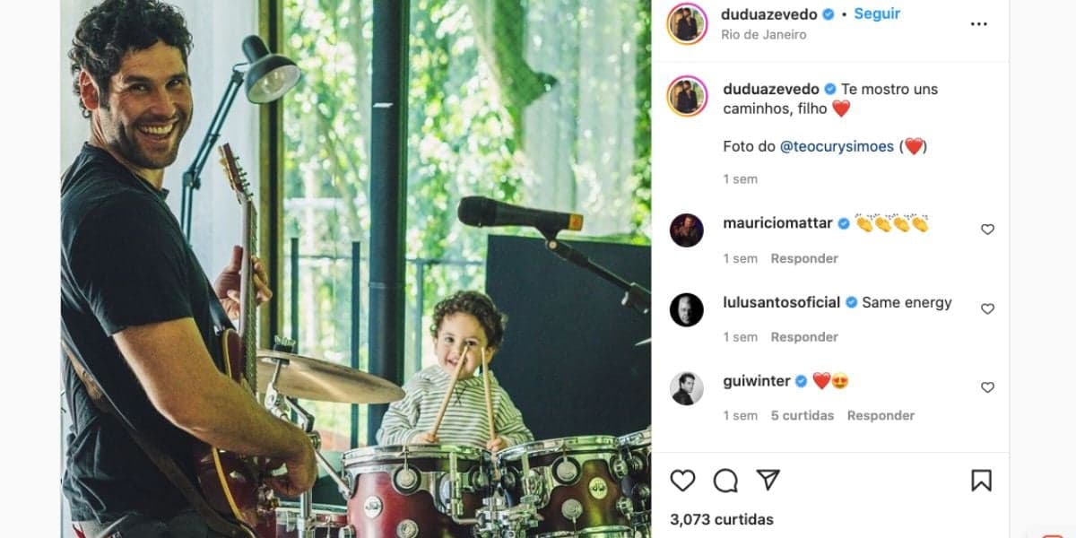 Após separação de mulher, Dudu Azevedo expõe amor com parceiro Após separação de mulher, Dudu Azevedo expõe amor com parceiro