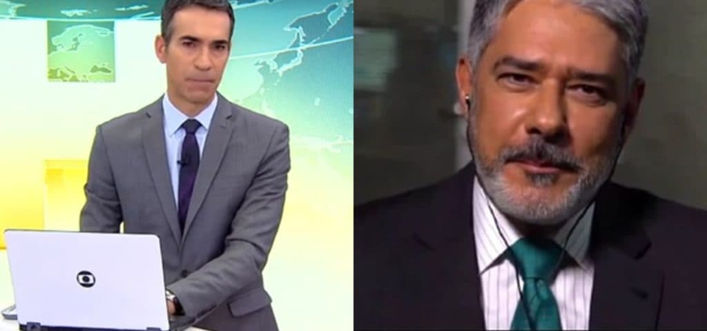 César Tralli dá notícia de assassinato de jornalista da Globo e convoca William Bonner ao JH: "Será eterno"