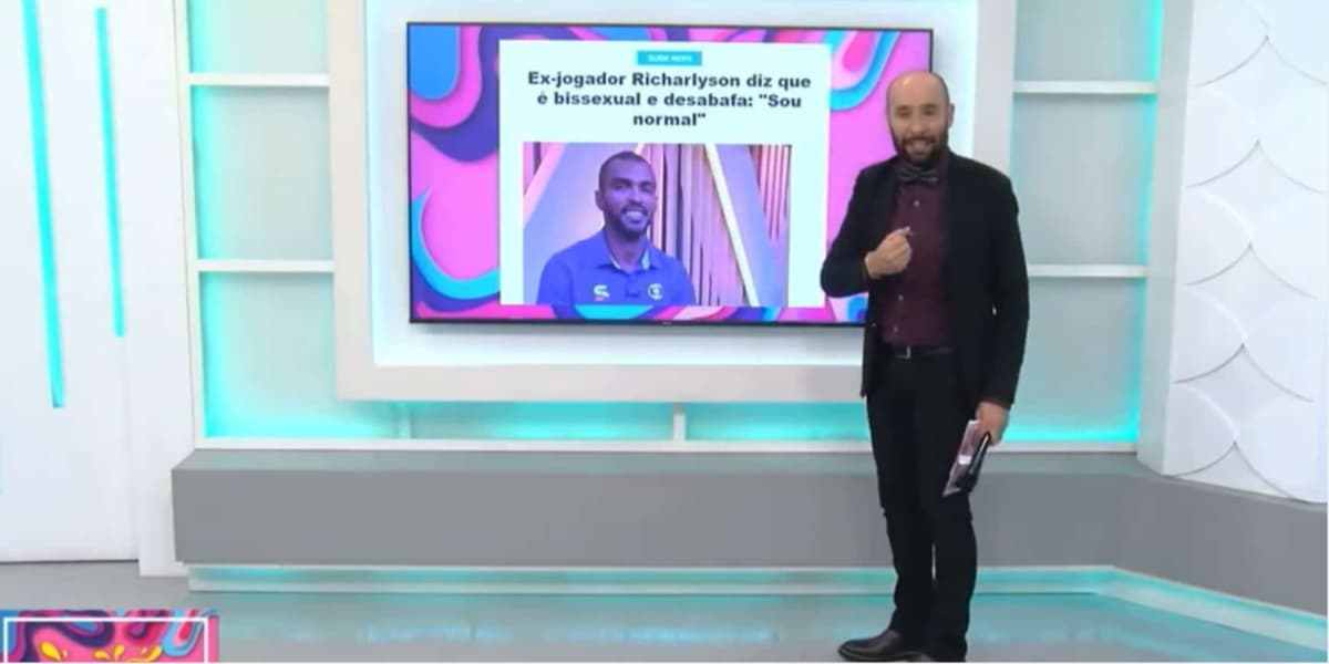 Ender Love, que é gay, se envolveu em escândalo de homofobia (Foto: Reprodução/Band) Ender Love, que é gay, se envolveu em escândalo de homofobia (Foto: Reprodução/Band)