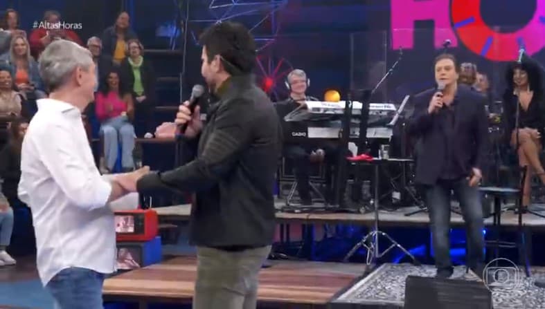 Fábio Jr ficou em choque com a possível revelação, enquanto Serginho Groisman encorajou o padre Fábio de Mello Fábio Jr ficou em choque com a possível revelação, enquanto Serginho Groisman encorajou o padre Fábio de Mello
