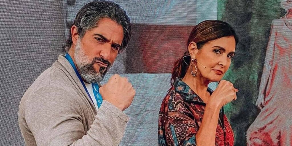 Marcos Mion brinca com Fátima Bernardes em quadro