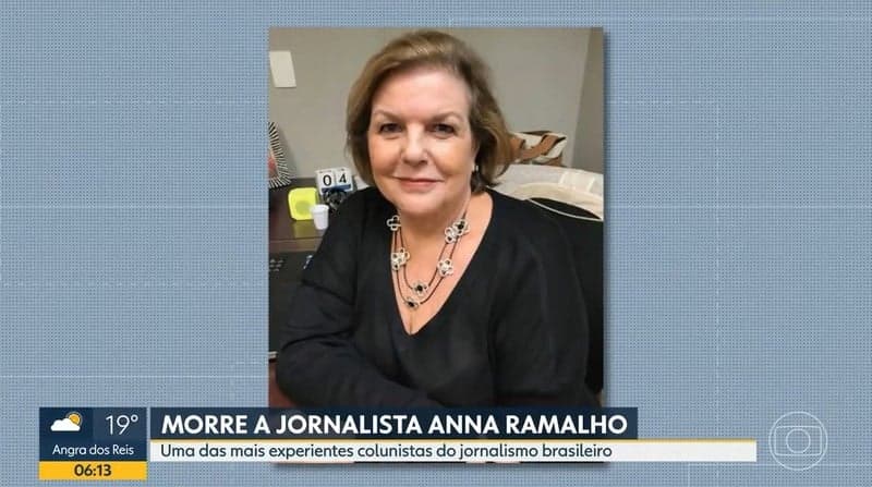 Anna Ramalho foi homenageada no Bom Dia Rio, da Globo Anna Ramalho foi homenageada no Bom Dia Rio, da Globo