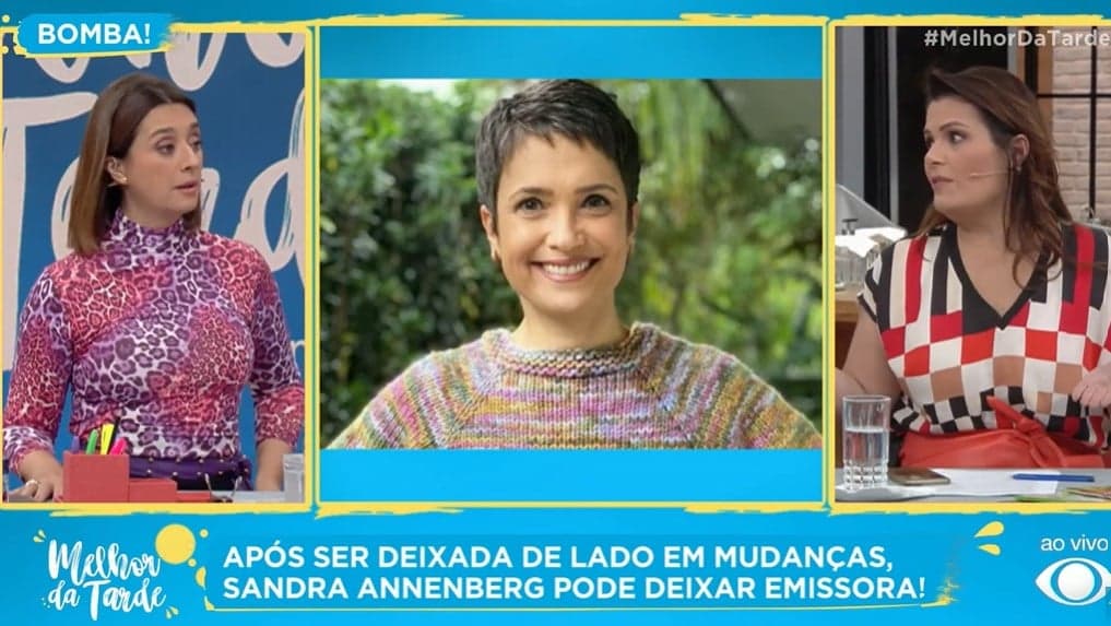 Catia Fonseca e Kaká debateram sobre o futuro da carreira de Sandra Annenberg Catia Fonseca e Kaká debateram sobre o futuro da carreira de Sandra Annenberg