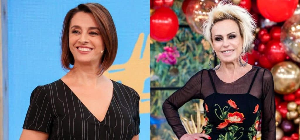 Catia Fonseca entra no camarim de Ana Maria e expõe namorado secreto da loira na Globo: "Trabalha com ela"