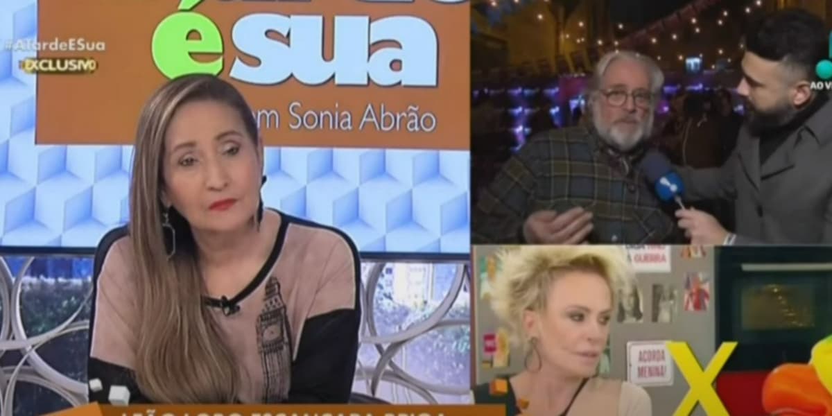 Leão Lobo desabafou sobre Ana Maria Braga no "A Tarde é Sua" (Foto: Reprodução/RedeTV!) Leão Lobo desabafou sobre Ana Maria Braga no "A Tarde é Sua" (Foto: Reprodução/RedeTV!)