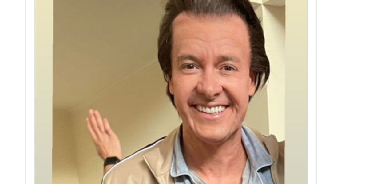 Rodrigo Faro caracterizado de Silvio Santos para filme O Sequestro - Reprodução Instagram Rodrigo Faro caracterizado de Silvio Santos para filme O Sequestro - Reprodução Instagram