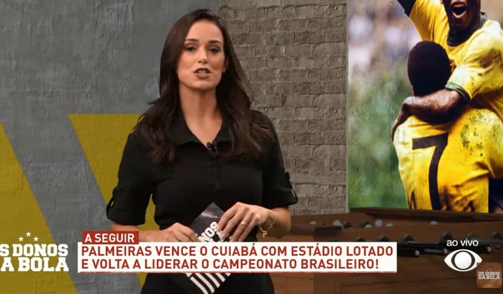 Lívia Nepomuceno desejou uma boa recuperação para Neto nos Donos da Bola Lívia Nepomuceno desejou uma boa recuperação para Neto nos Donos da Bola