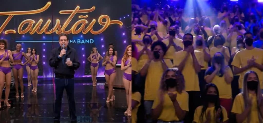 Plateia do Faustão na Band teve o almoço cortado após o programa sofrer redução de gastos Plateia do Faustão na Band teve o almoço cortado após o programa sofrer redução de gastos