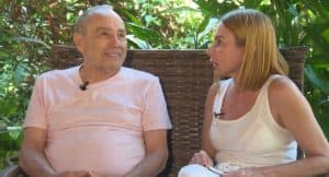 Stênio Garcia e Mari Saade em entrevista ao Domingo Espetacular na Record Stênio Garcia e Mari Saade em entrevista ao Domingo Espetacular na Record