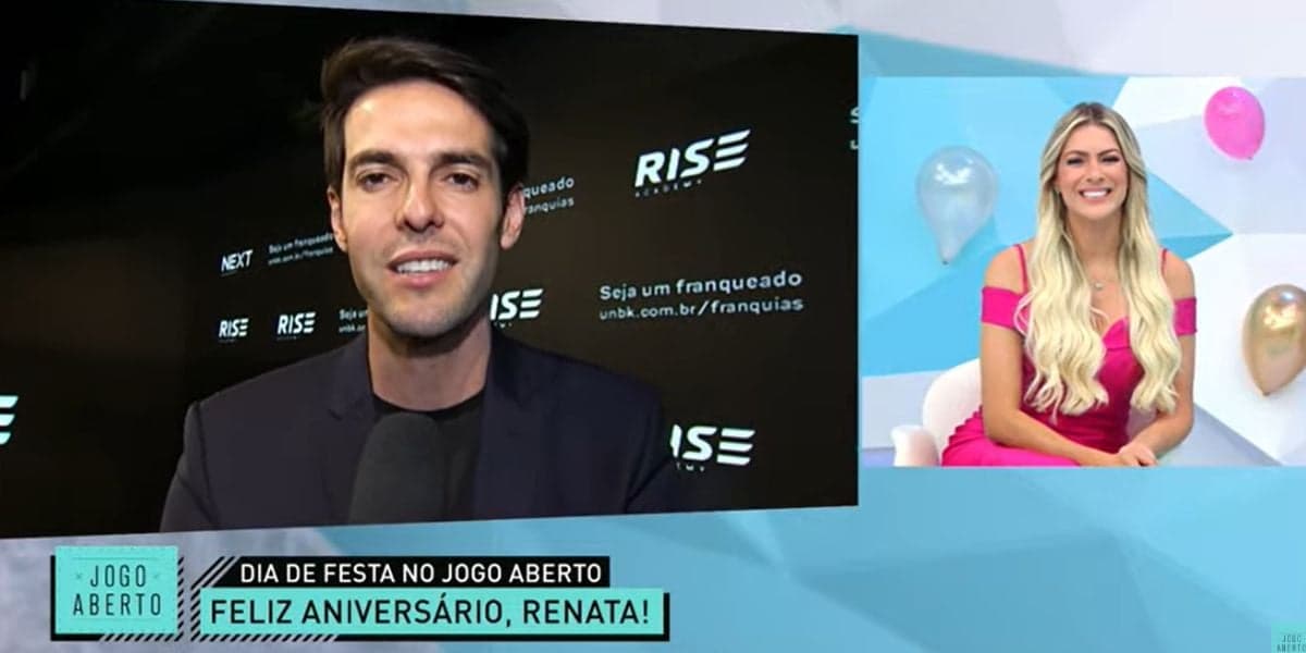 "Sem parar", Renata Fan recebe recado de Kaká, expõe famoso em textão e assume: "Derrete meu coração" "Sem parar", Renata Fan recebe recado de Kaká, expõe famoso em textão e assume: "Derrete meu coração"