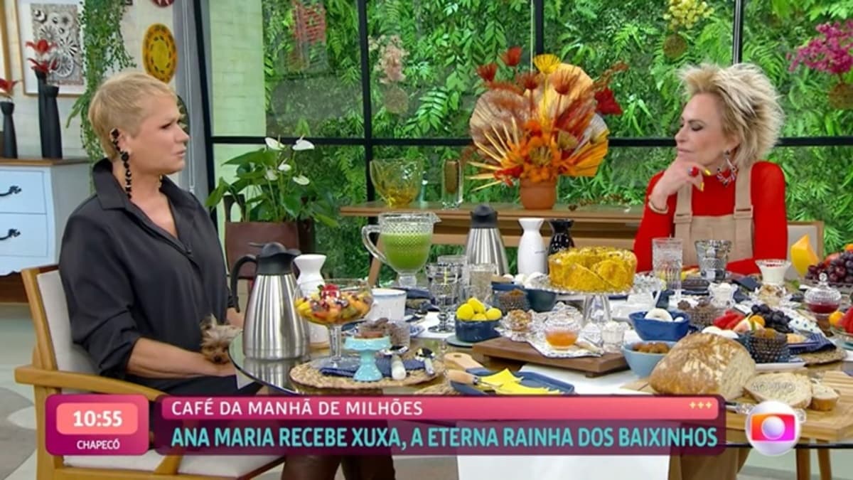 Xuxa participou do Mais Você, com Ana Maria Braga (Foto: Reprodução) Xuxa participou do Mais Você, com Ana Maria Braga (Foto: Reprodução)