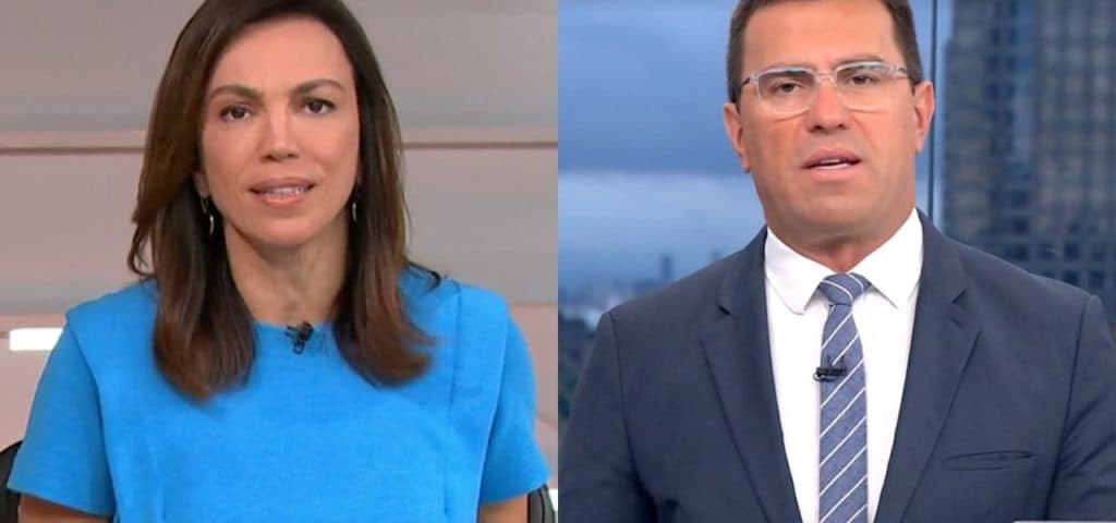"O que aconteceu aqui?", Ana Paula Araújo se assusta com Bocardi no telão e revela bastidores da Globo