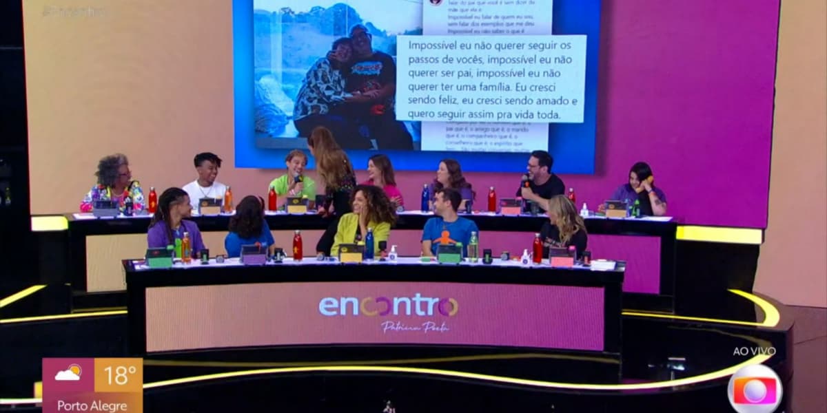 André Luiz Frambach falou sobre Larissa Manoela no "Encontro" (Foto: Reprodução/TV Globo) André Luiz Frambach falou sobre Larissa Manoela no "Encontro" (Foto: Reprodução/TV Globo)