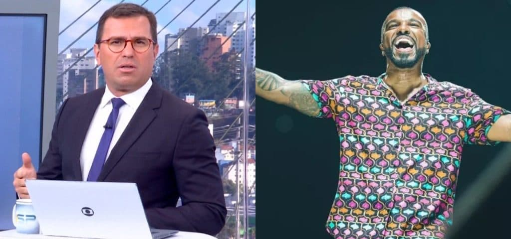 Bocardi fala de relação próxima com Alexandre Pires na Globo e leva bronca ao vivo: "Fala sério"