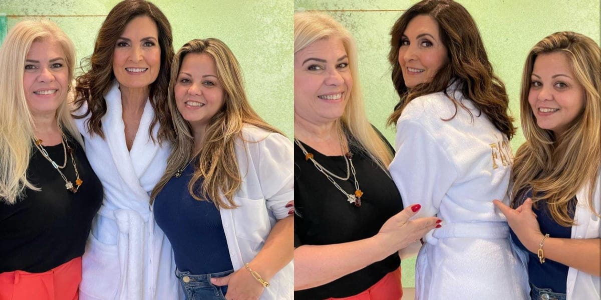 Fátima Bernardes com suas amigas nos bastidores da Globo (Foto: Instagram) Fátima Bernardes com suas amigas nos bastidores da Globo (Foto: Instagram)