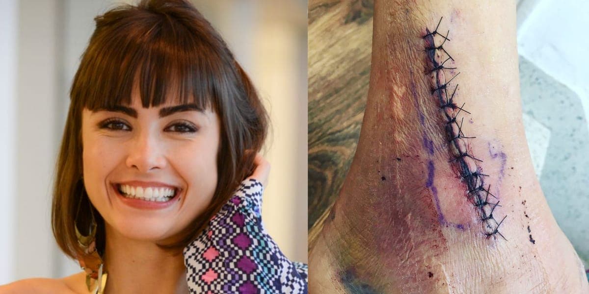 Maria Casadevall sofre acidente em matagal e fratura o tornozelo (Reprodução: Montagem TV Foco) Maria Casadevall sofre acidente em matagal e fratura o tornozelo (Reprodução: Montagem TV Foco)