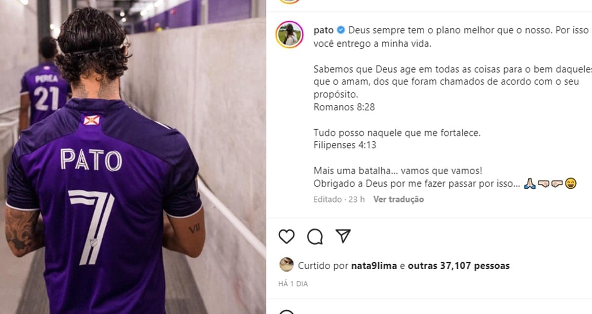Alexandre Pato joga em time dos Estados Unidos e expõe garra para enfrentar números no campeonato Alexandre Pato joga em time dos Estados Unidos e expõe garra para enfrentar números no campeonato