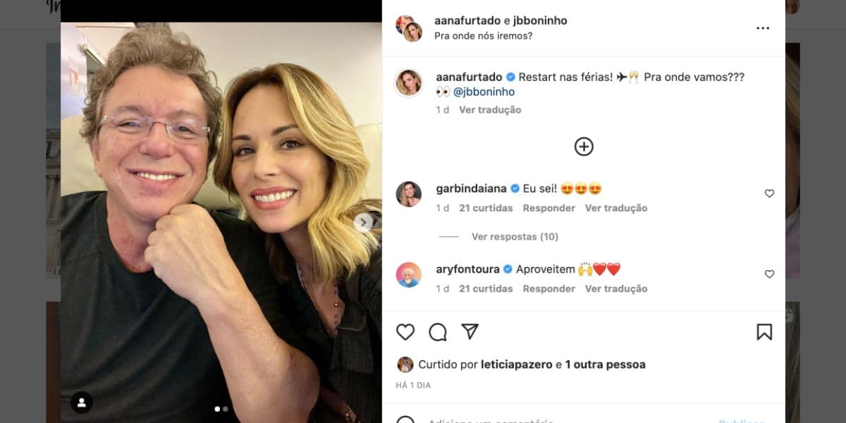Ana Furtado questiona fãs nas redes sociais (Reprodução) Ana Furtado questiona fãs nas redes sociais (Reprodução)