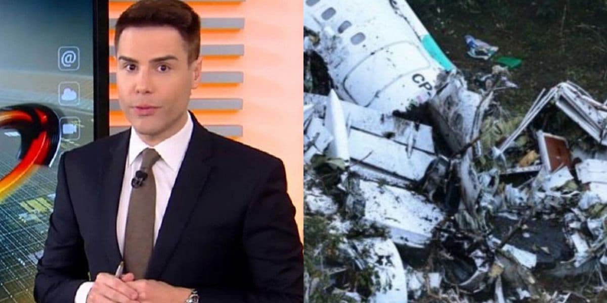 Luiz Bacci expõe queda de avião (Reprodução) Luiz Bacci expõe queda de avião (Reprodução)