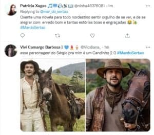 Mar do Sertão estreia com Ibope explosivo e personagens carismáticos, são aclamados pelo público (Foto: Reprodução / Twitter) Mar do Sertão estreia com Ibope explosivo e personagens carismáticos, são aclamados pelo público (Foto: Reprodução / Twitter)